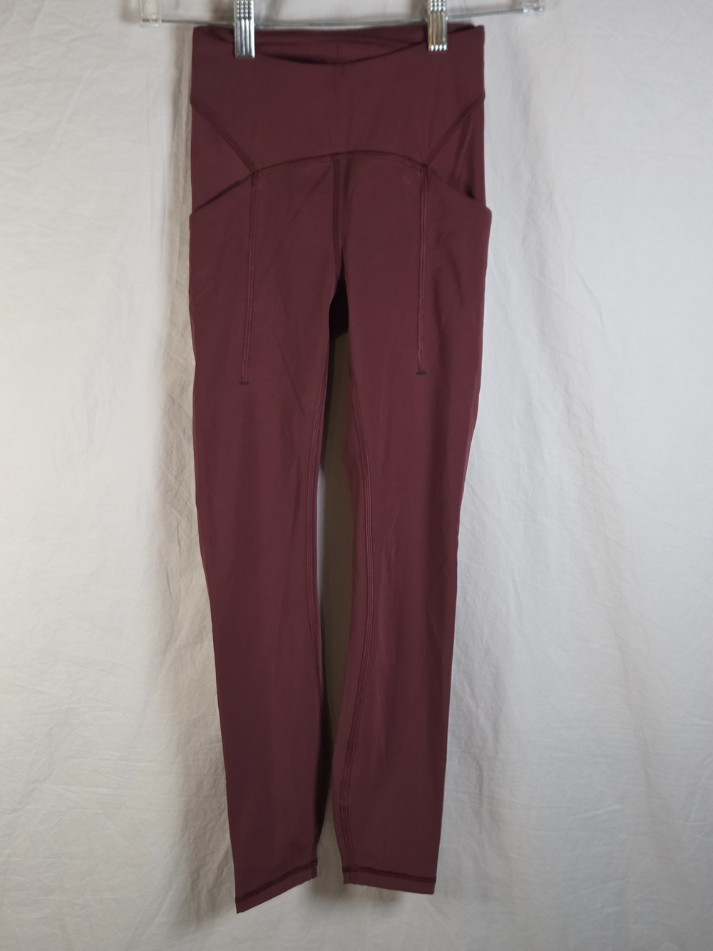 Lululemon W5CVIS Power Thru High-Rise Tight 25" Mulled Wine Size 0 NWOT
